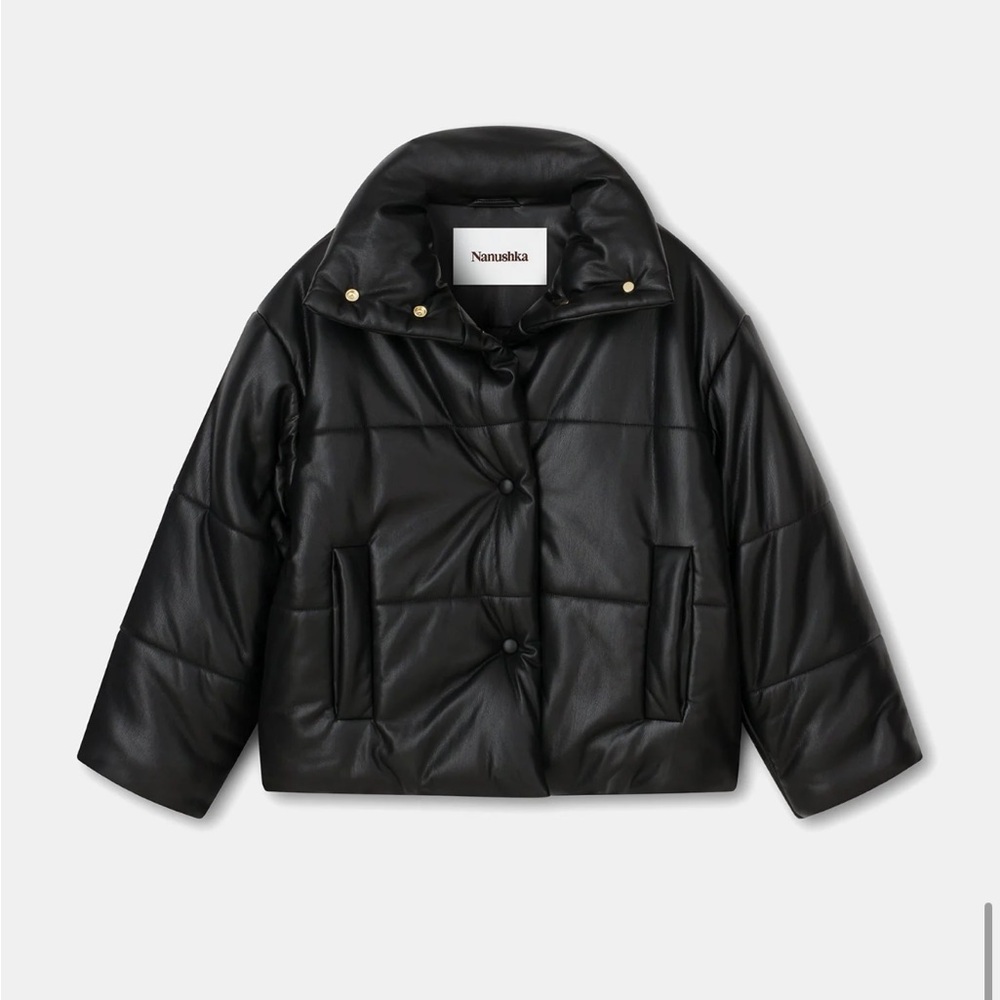 Nanushka Black Puffer Jacket